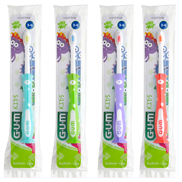 Gum tandbørster 901, kids Monster, blød, 96 stk.