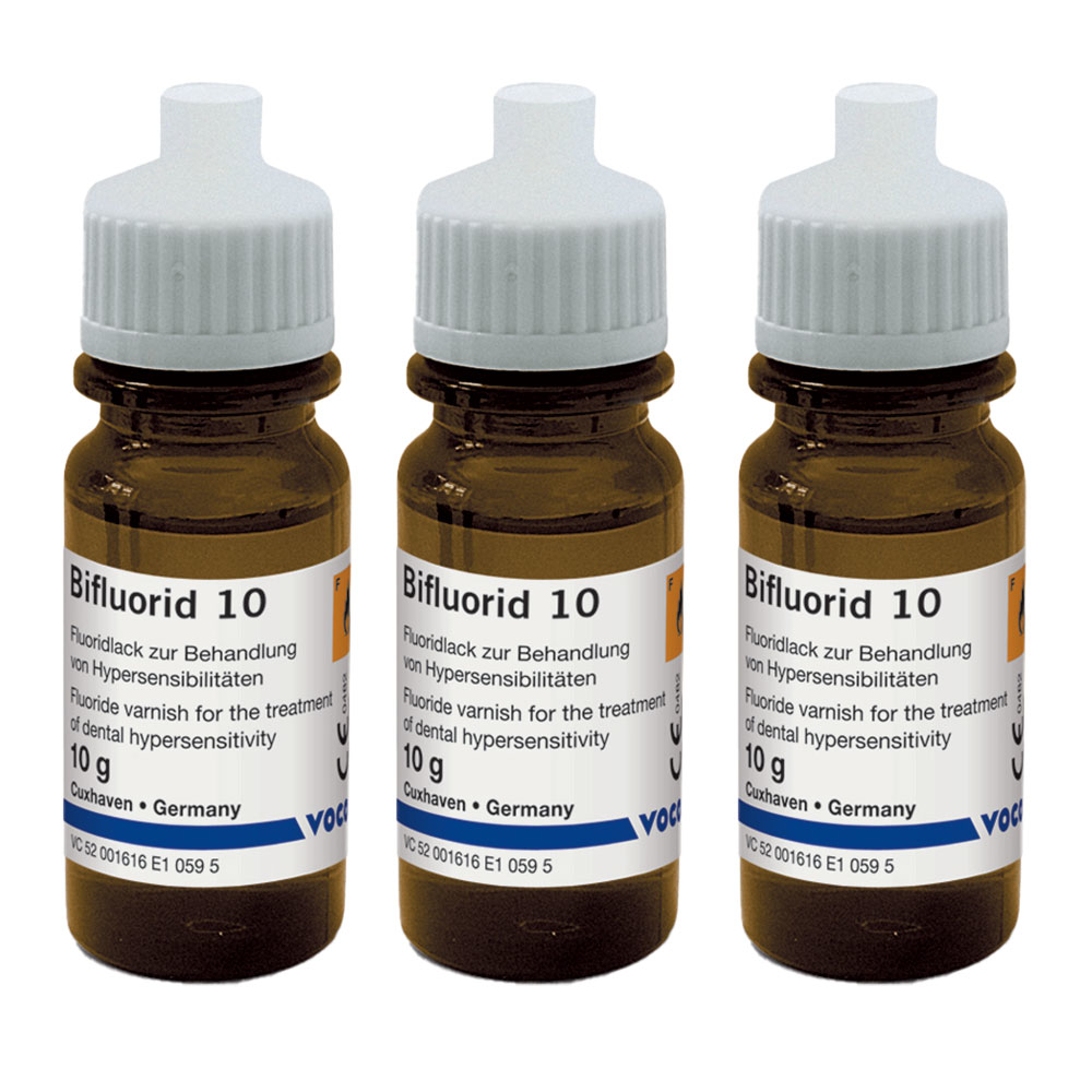 Bifluorid 10, flaske 3 x 10 g