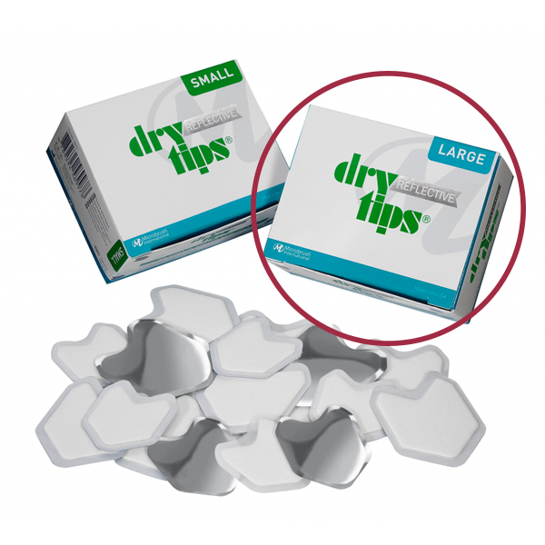 DryTips Reflective, store, blå, 50 stk.