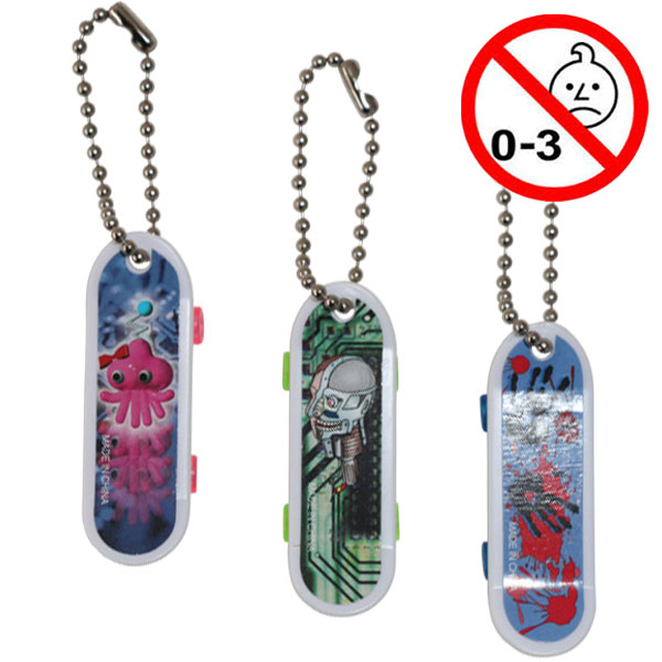Legetøj, skateboard m/nøglekæde, 150 stk.