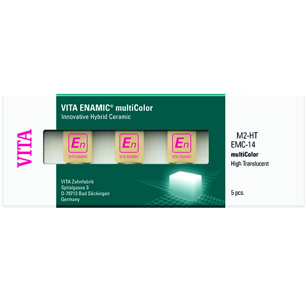 ENAMIC multicolor Cerec Inlab HT EMC-14,1M1, 5 stk