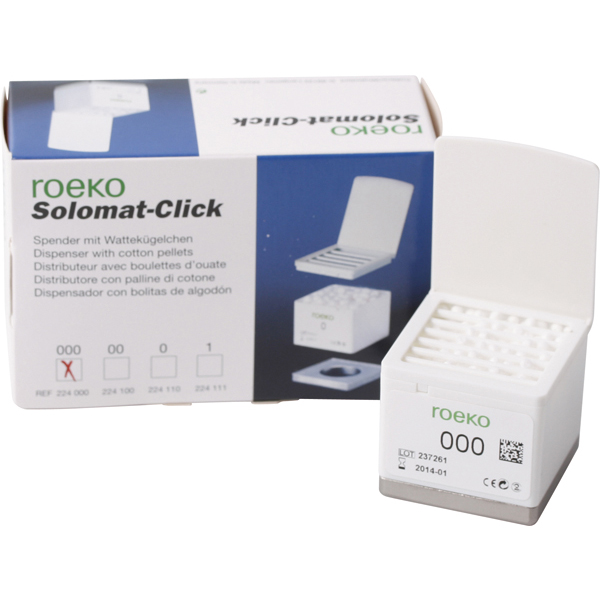 Solomat Click dispenser med pellets nr. 000