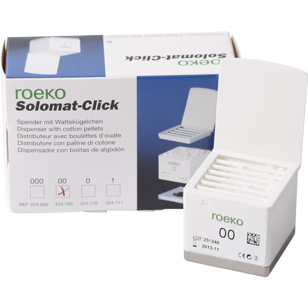 Solomat Click dispenser med pellets nr. 00