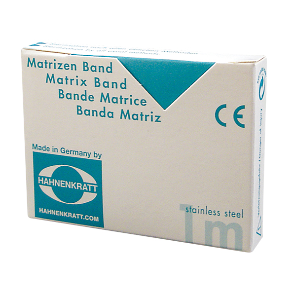 Hahnenkratt matricebånd i rulle 0,04 x 5 mm, 1 m