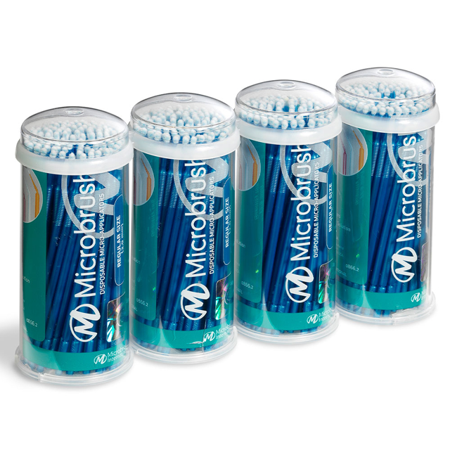 Microbrush Regular blå, 4 x 100 stk.