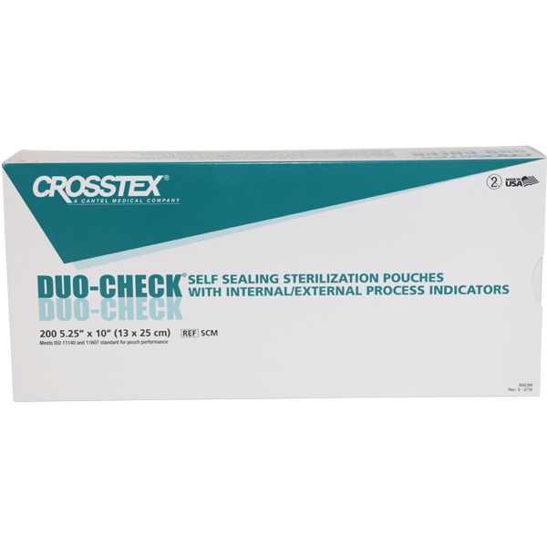 Duo-Check autoklaveposer m/klæb 13 x 25 cm 200 stk