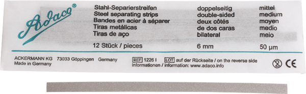 Adaco stålstrips dobbelt 6 mm, 12 stk.