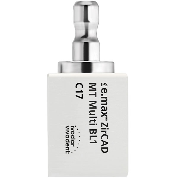 IPS e.max ZirCAD CER/inLab Multi MT BL1 C17 5 stk.