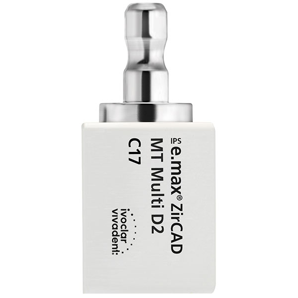 IPS e.max ZirCAD CER/inLab Multi MT D2 C17, 5 stk.
