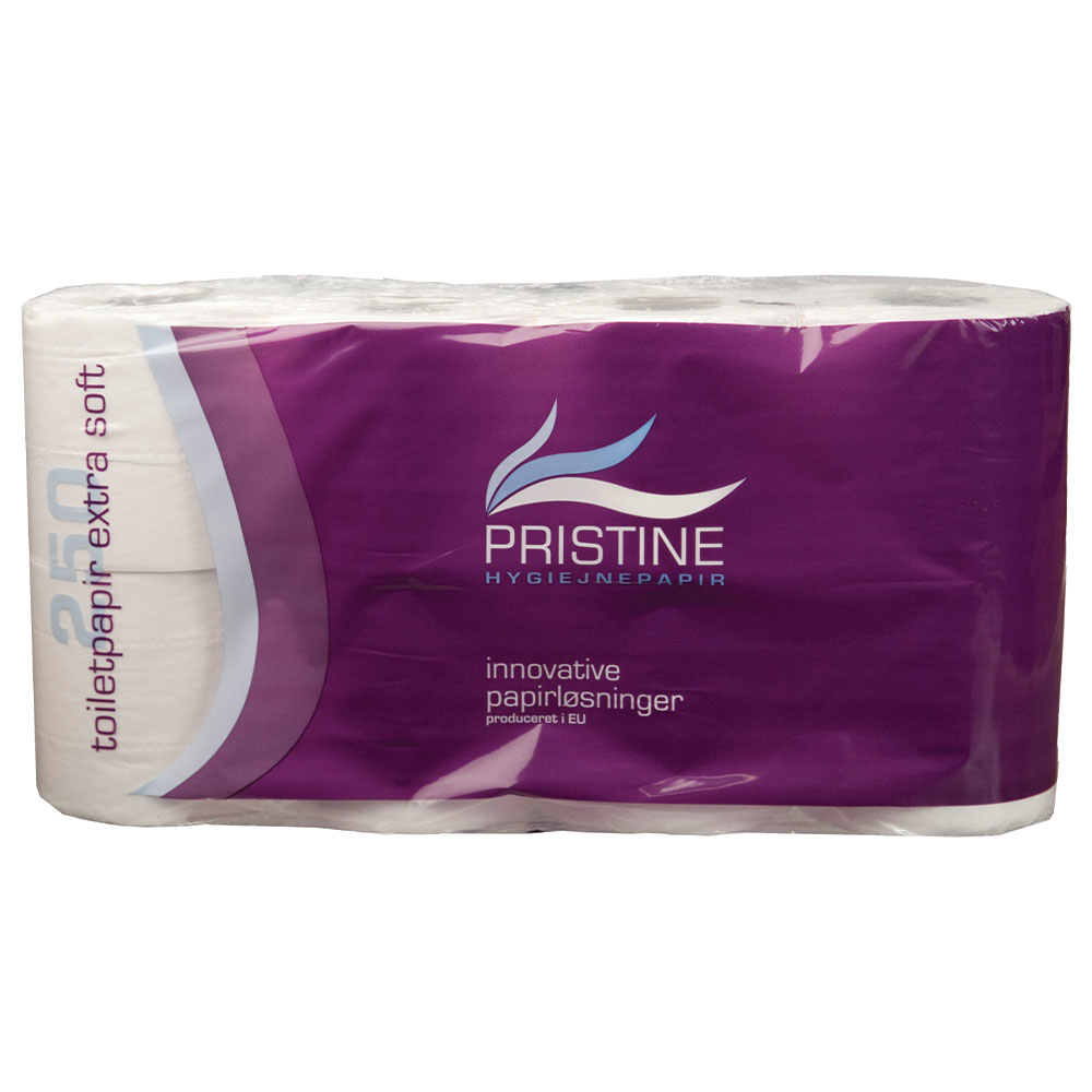 Pristine toiletpapir Extra Soft, hvid, 2-lag, 96 ruller