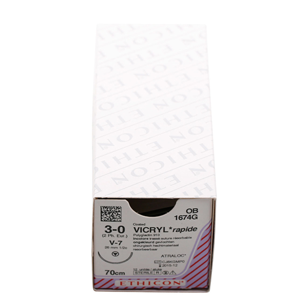 Ethicon sutur OB1674G 3-0 vicryl, 12 stk.