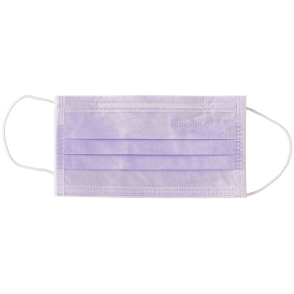 Monoart mundbind type II m/elastik, lilla, 50 stk