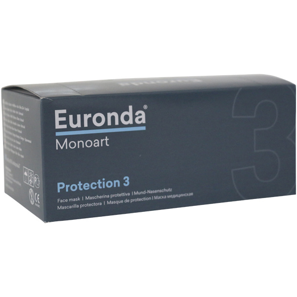 Monoart mundbind type II m/elastik, lilla, 50 stk
