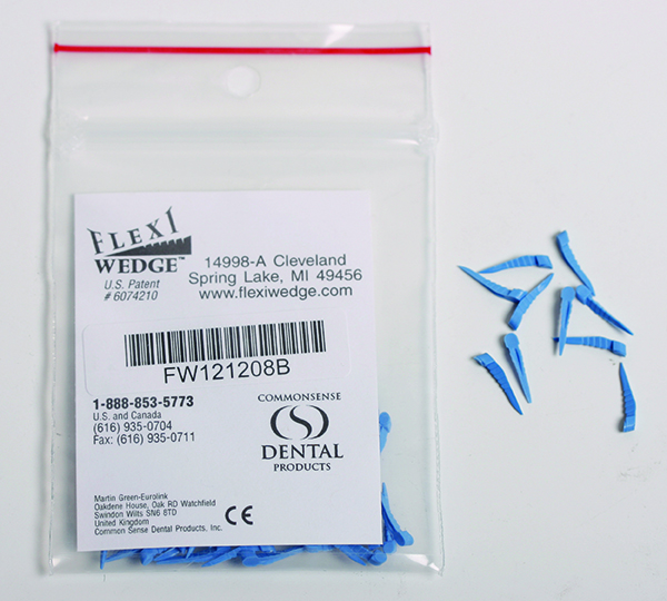 Flexi Wedge blå (mindst), refill, 100 stk.