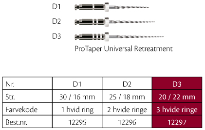 Universal ProTaper D3, 6 stk.