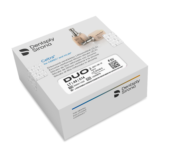 Celtra Duo Cerec blok, LT A3 C14, 4 stk
