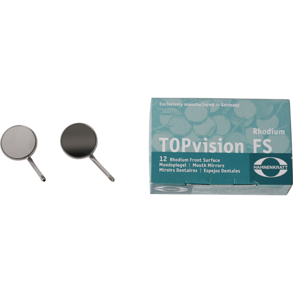 Hahnenkratt mundspejle Rhodium, str. 4, 12 stk.