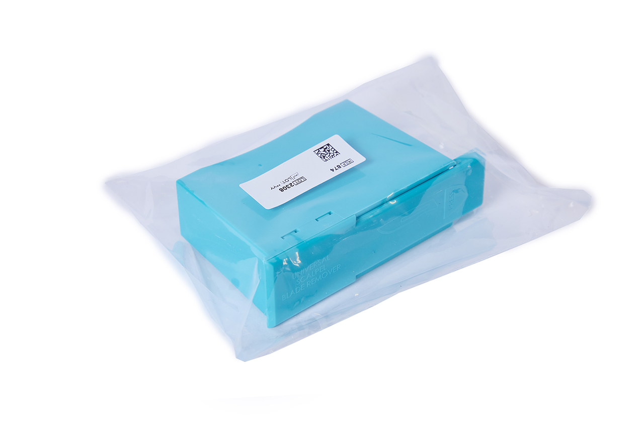 CM skalpelbladsboks 874, blå, stk