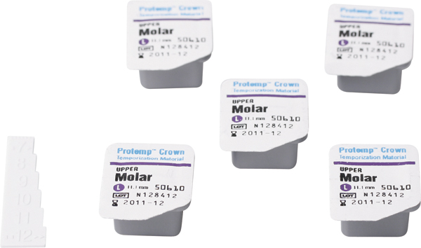 Protemp Crown Biscuspid Lower, 5 stk.