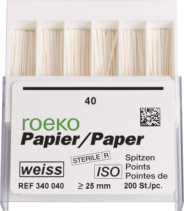Roeko paper points hvide 040