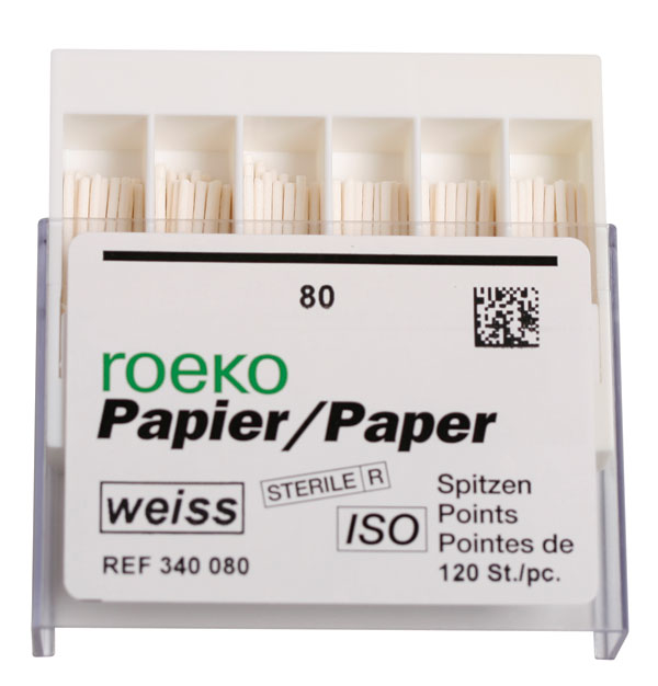 Roeko paper points hvide 080