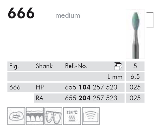 Meisinger grønne slibesten RA 666/025, 5 stk.