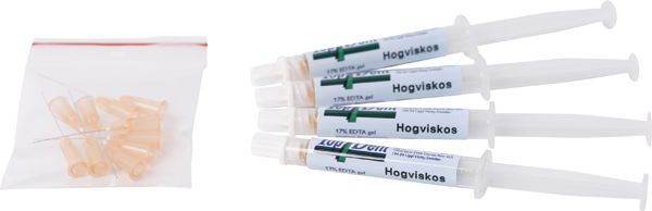 TopDent EDTA 17% gel højviskøs, 4 x 2,5 ml 
