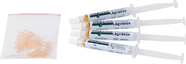 TopDent EDTA 17% gel lavviskøs, 4 x 2,5 ml 