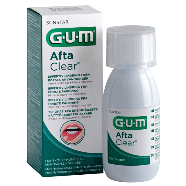 GUM AftaClear mundskyl, 12 x 120 ml