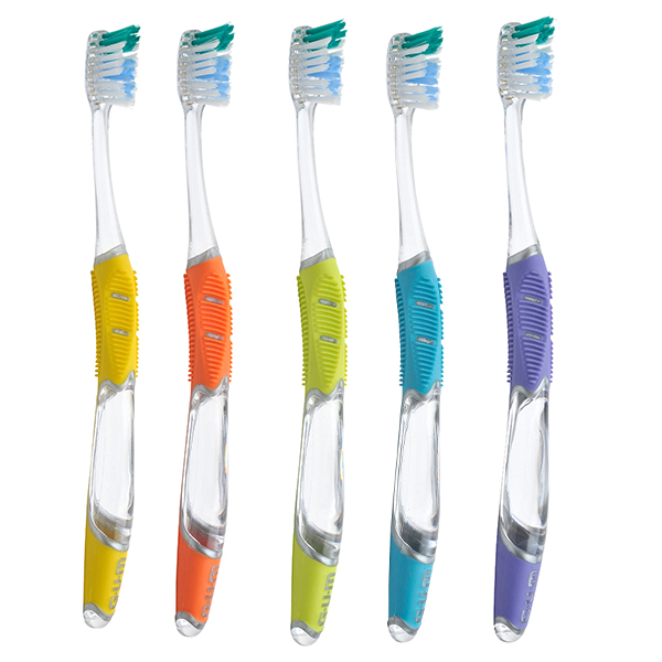 Gum tandbørster 493, Technique+, medium, 96 stk.