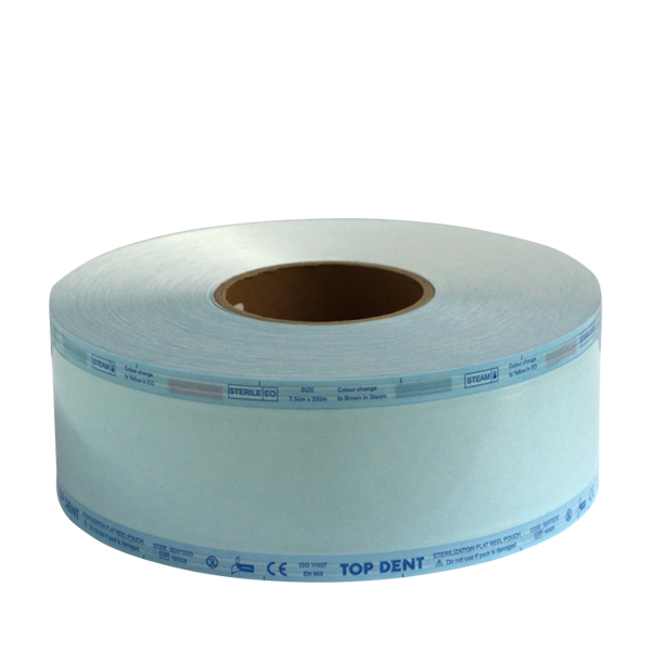 TopDent autoklavefolie i rulle 7,5 cm x 200m, stk.