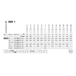 Meisinger hårdmetalbor HP 1/008, 5 stk.