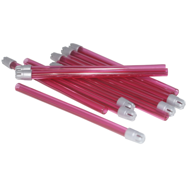 Monoart engangssug, transparent pink, 100 stk.