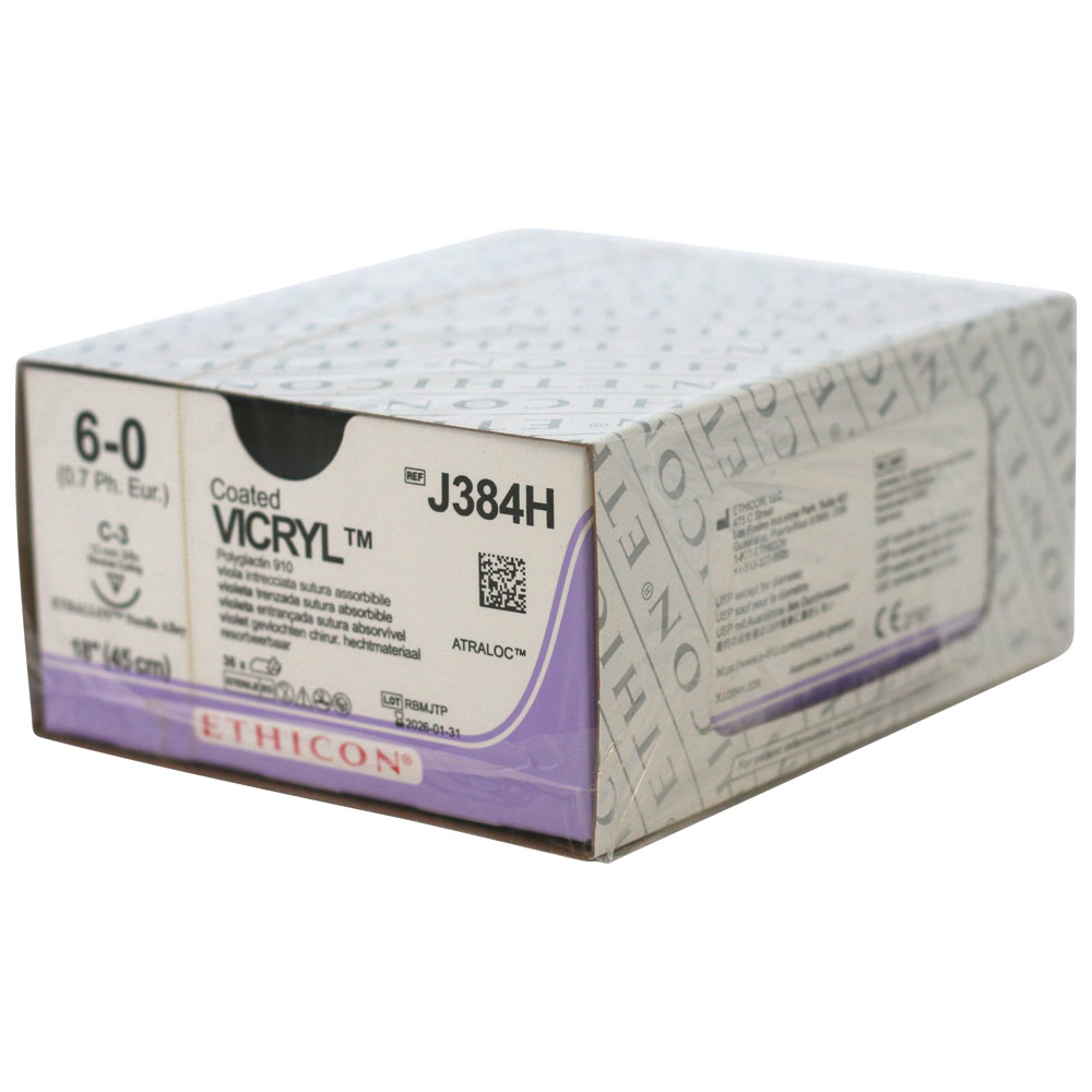 Ethicon sutur J384H 6-0  vicryl, 36 stk