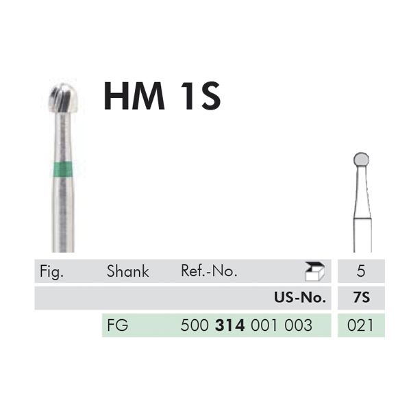 Meisinger HM rosenbor FG 1S/021, grøn, 5 stk.