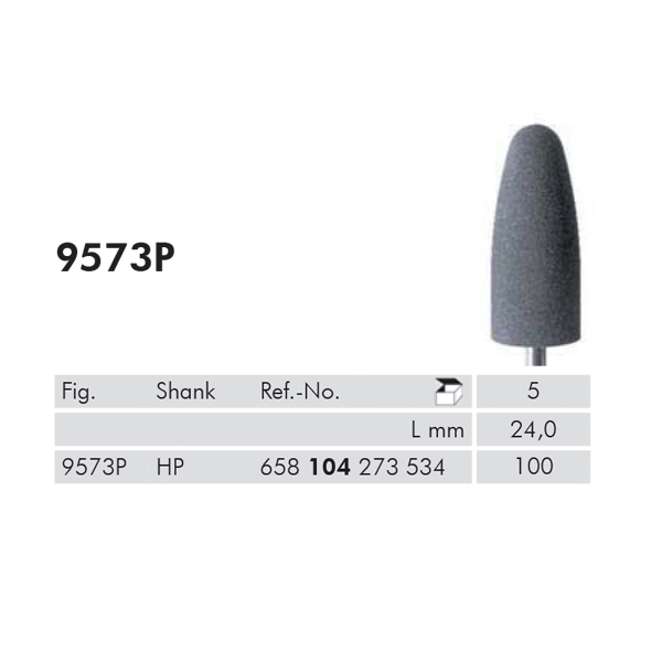 Meisinger polerere HP 9573P/100 grå,  5 stk.