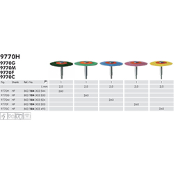 Meisinger polerere skive HP 9770F/260 rosa, stk.