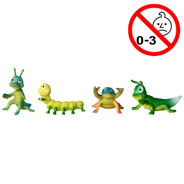 Legetøj, insekter m. glade ansigter, 48 stk.