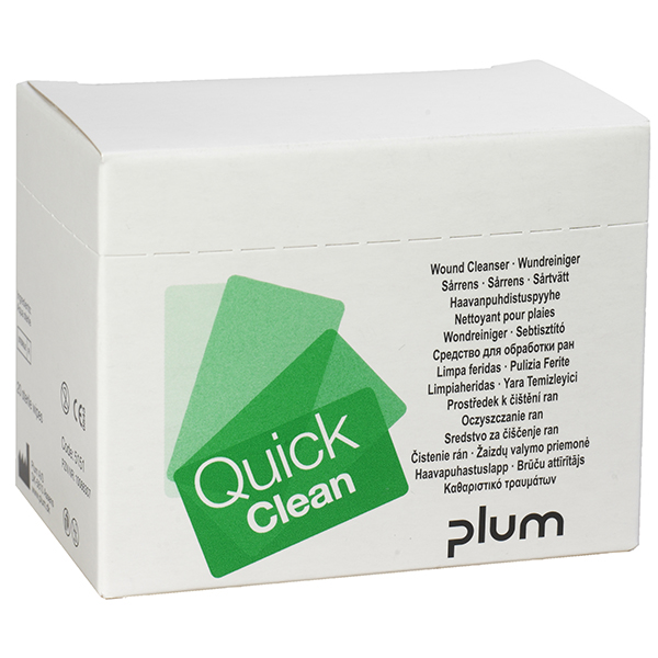 QuickClean sårrenseserviet, refill, m. 20 breve
