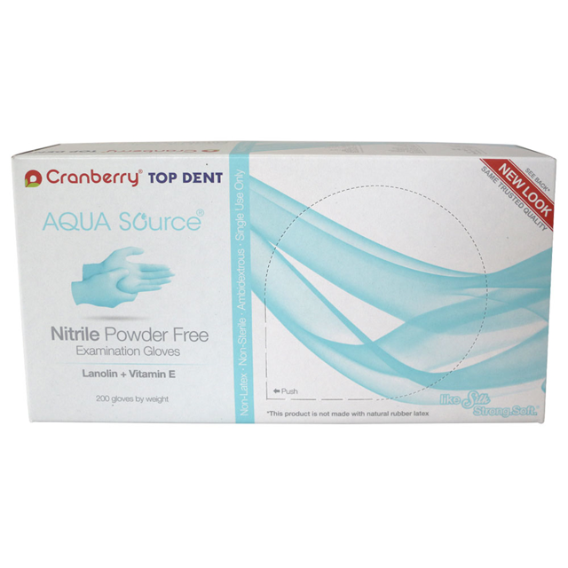 TopDent AQUA Source handsker nitril, XS, 200 stk.