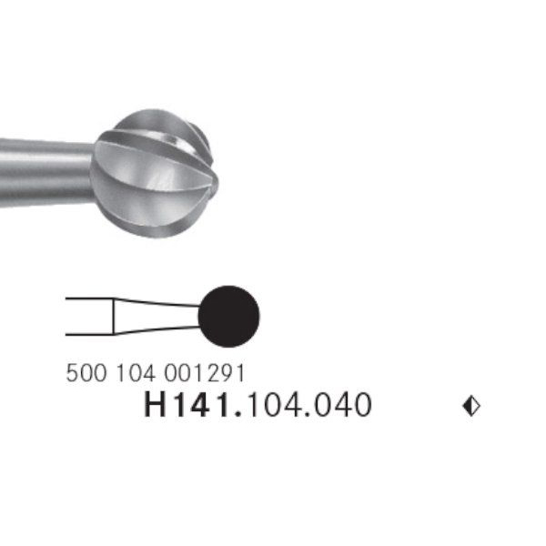 Komet HM fræser H141 rund HP H141/040, 1 stk