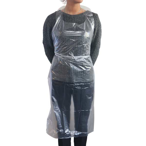 Engangsforklæder, transparent, 50 stk.