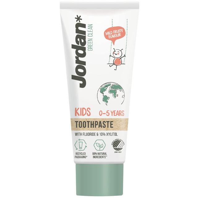 Udgået - Jordan Green Clean Kids tandpasta, 50 ml