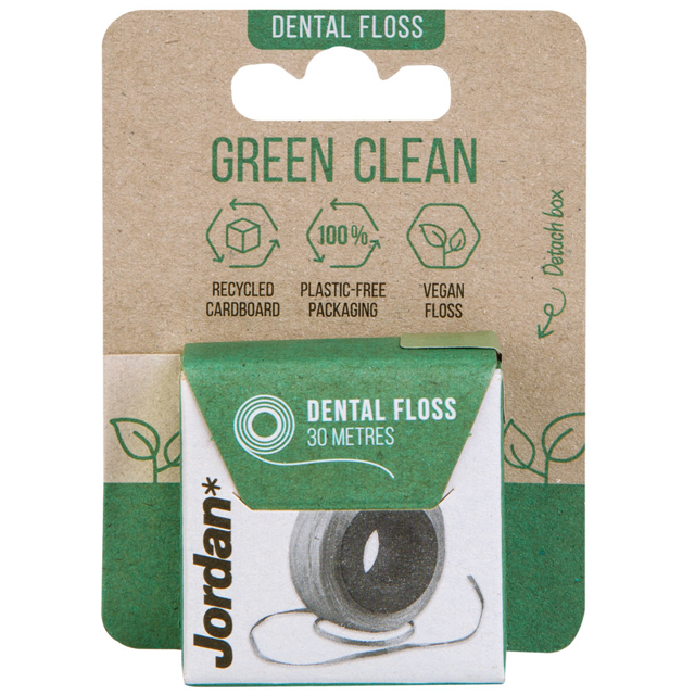 Jordan Green Clean Dental Floss tandtråd, 30 m