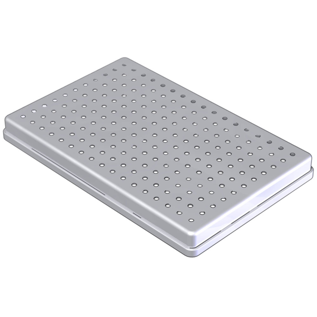 Låg til rustfri stålkassette 1/1 str. perforeret 