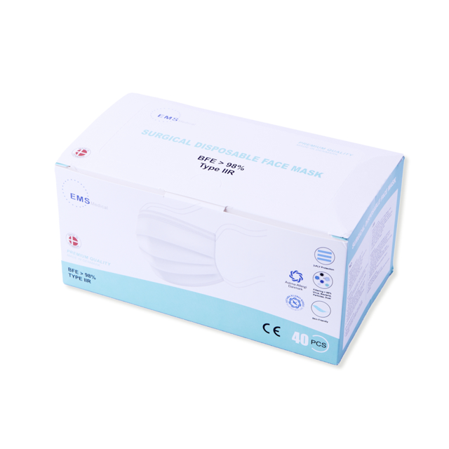 Danske mundbind Premium m/bændler, 40 stk