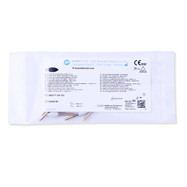 Komet keramik polerer knop RA 94021F grå, 10 stk