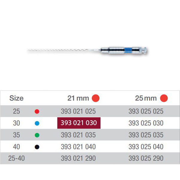 VDW rodspiraler 21 mm nr. 30, blå, 4 stk.