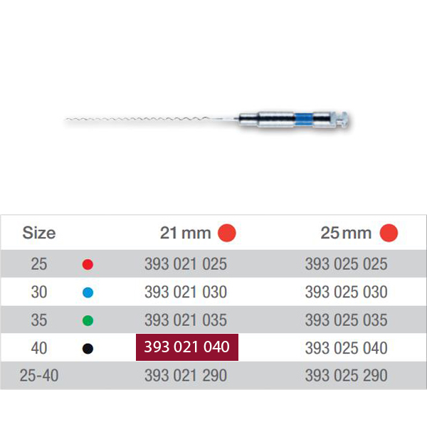 VDW rodspiraler 21 mm nr. 40, sort, 4 stk.