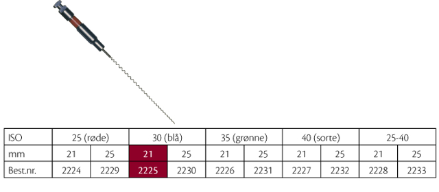 FKG rodspiraler 21 mm nr. 30, 4 stk.